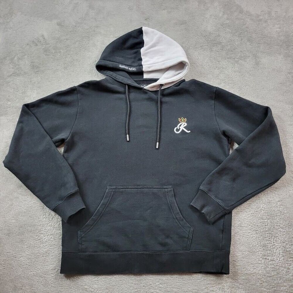 Ranboo The Beloved Hoodie Mens Medium Black Colorblock Duality Pullover Sweater‎